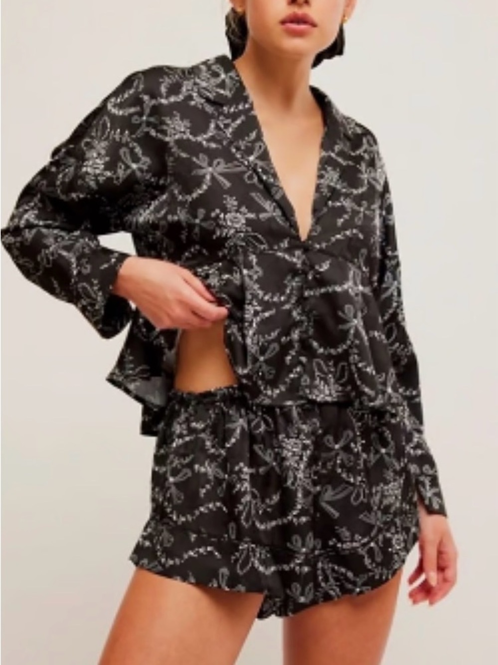 NEW Free People Beauty Sleep Pajama Top Size Medium